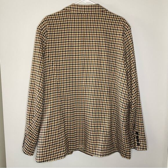 NWOT Rails Chelsea Double Breasted Blazer in Cafe Check Size XXL - Picture 10 of 10